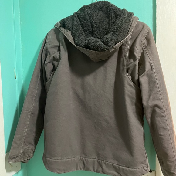 Carhartt full swing fleece lined jacket with fleece lined hood - Picture 2 of 3